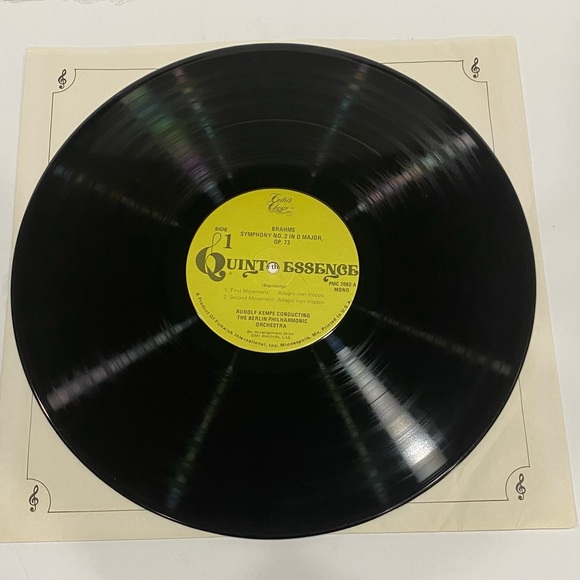 Brahms Symphony No.2 Schumann Rudolph Kempe Berlin Philharmonic LP PMC-7092 RARE - Picture 4 of 4